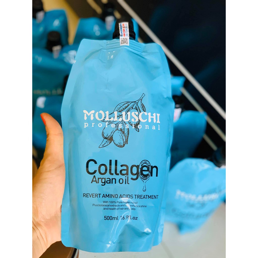 DẦU HẤP Ủ SIÊU MỀM MƯỢT COLLAGEN MOLLUSCHI 500ML