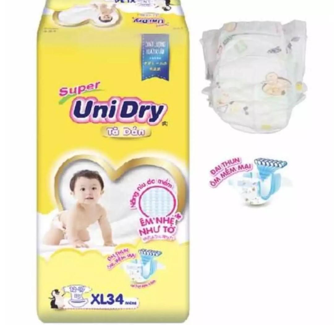 Combo 2 bịch tã dán Unidry S 48 M42 L38 XL34 miếng