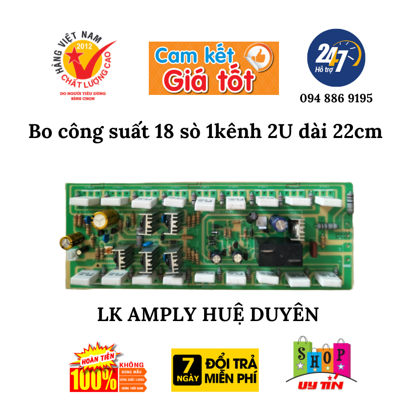 Cặp công suất 36 sò 2 kênh, nhôm 2u ( 2 bo)