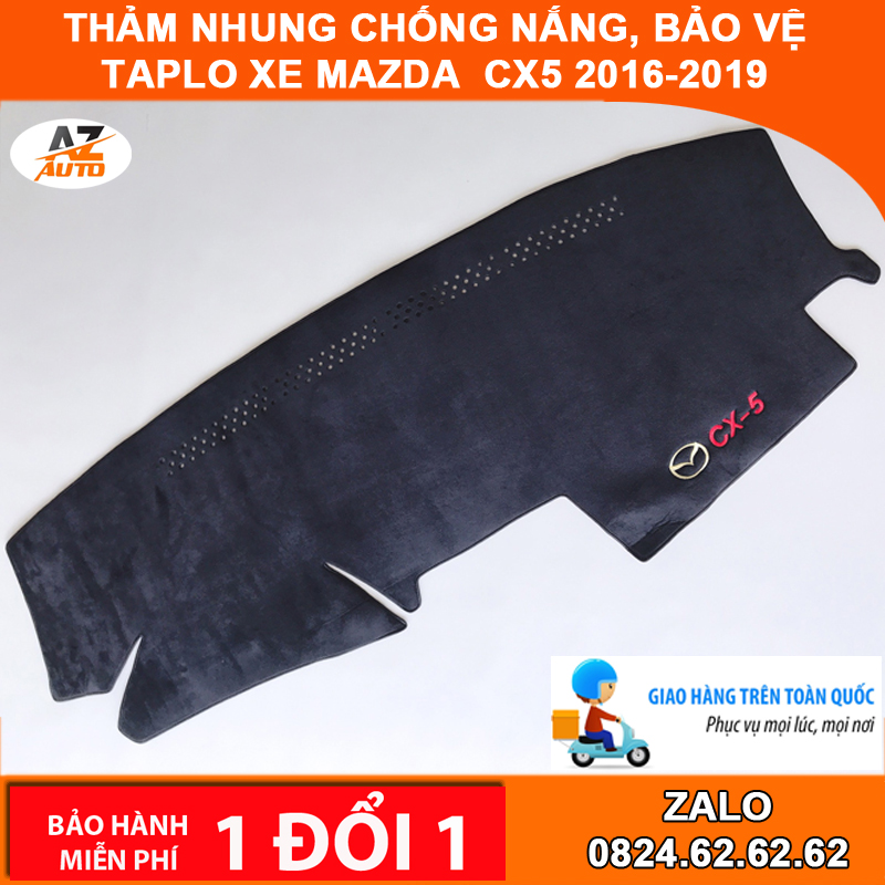 Thảm nhung chống nắng bảo vệ taplo xe mazda cx5 2014-2017