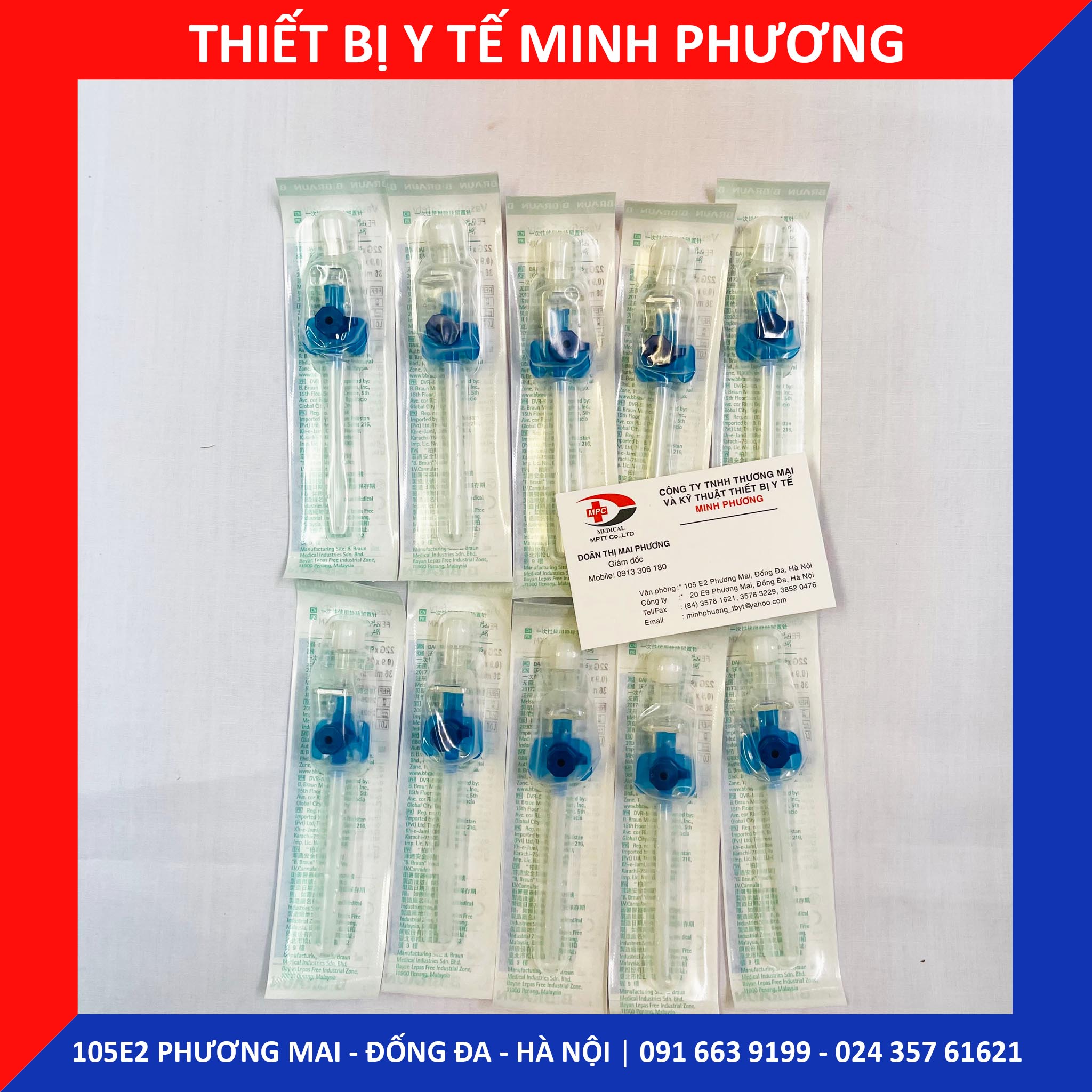 [Combo 10 chiếc] Kim luồn tĩnh mạch BRAUN các size
