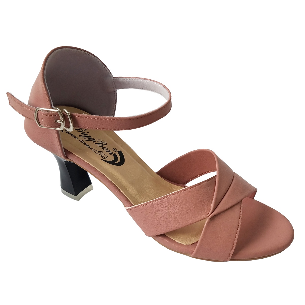 Giày sandal cao gót nữ bigben da bò cao 5 phân cg133