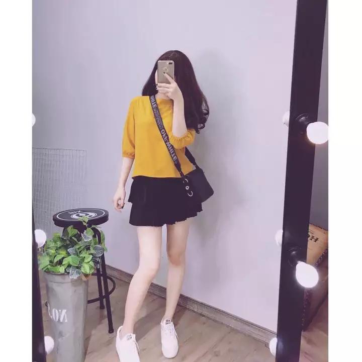 Áo Voan Kiểu Cổ Tròn Tay Lỡ Thắt Nơ Sau Lưng Nữ Tính TTSA0711 (TTS940)