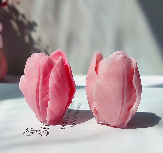 Khuôn Silicon 4D Nụ Hoa Mẫu Đơn