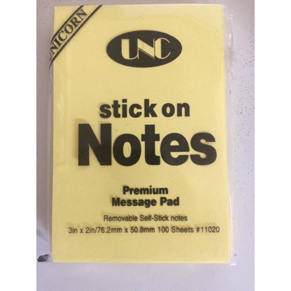 SET 5 XẤP GIẤY NOTES VÀNG ĐỦ KÍCH CỠ (100 tờ/Xấp)