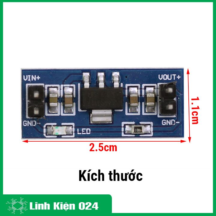 Module nguồn AMS1117 3V3 Input 4V5 - 7VDC