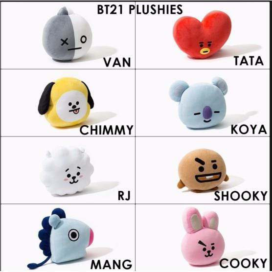 (FreeShip) Gấu BT21 gối Size lớn nhất 40X50cm