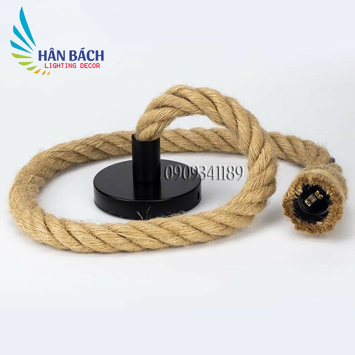 [HCM]Đèn thả dây thừng một dây 1m