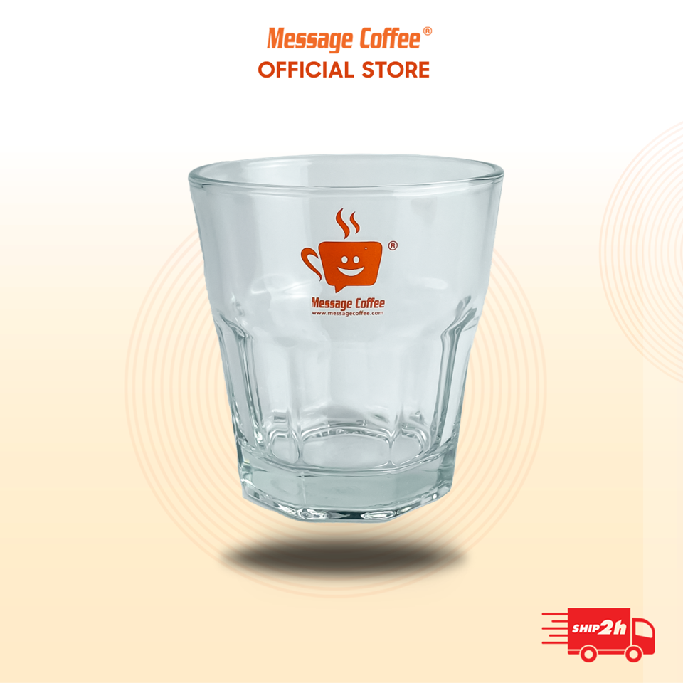[QUÀ TẶNG KHÔNG BÁN] Ly thủy tinh logo Message Coffee
