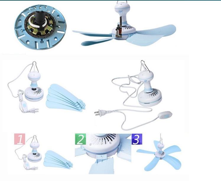 Quạt trần mini 4 cánh tiện dụng