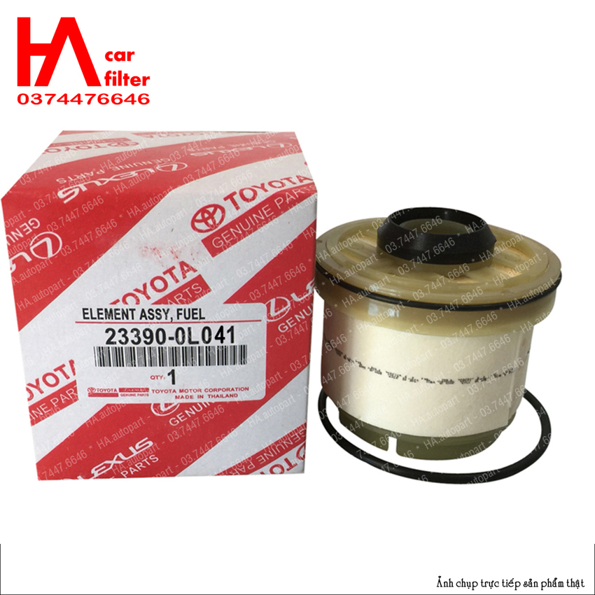 Lọc nhiên liệu toyota hilux đời 2004-2013, toyota fortuner đời 2004-2013, hiace đời 2004-2013