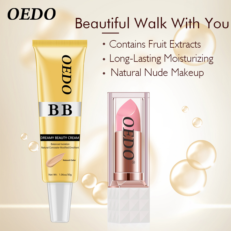 OEDO Rose Peptide Dưỡng môi đầy màu sắc Kem che khuyết điểm BB Cream Chăm sóc da mặt Sửa đổi Dưỡng ẩm Kem dưỡng trắng chống nắng dễ thoa