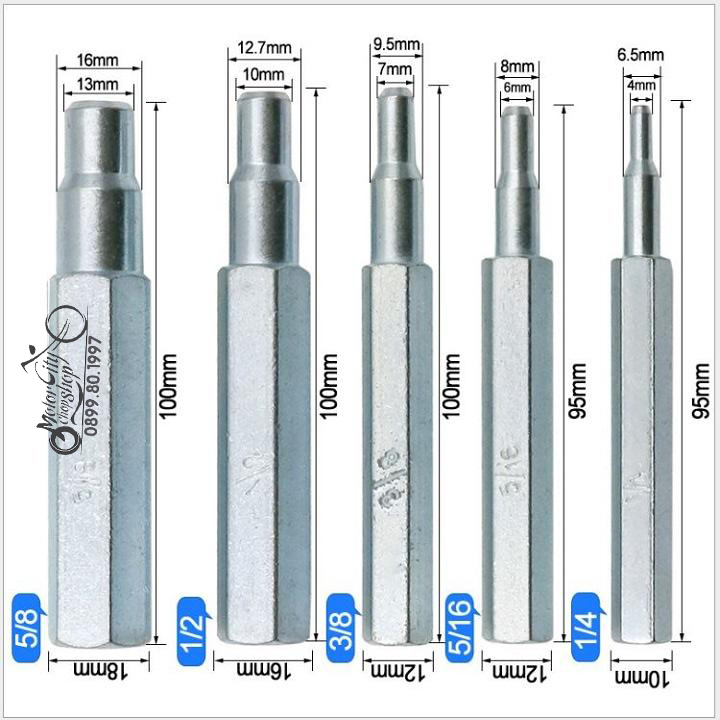 Bộ Nong, Nối Ống Đồng 5 Chiếc 10 Kích Cỡ tiện dụng