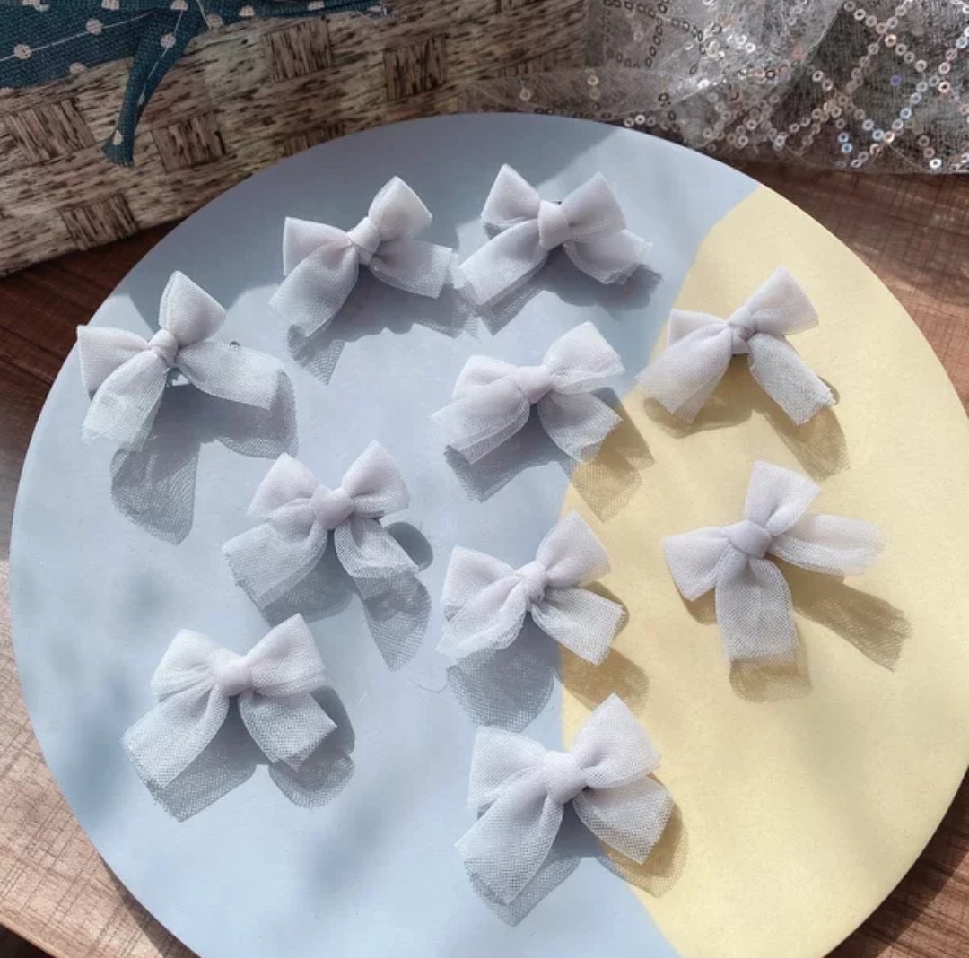 Set 10 kẹp tóc nơ xinh xắn đang yêu cho bé