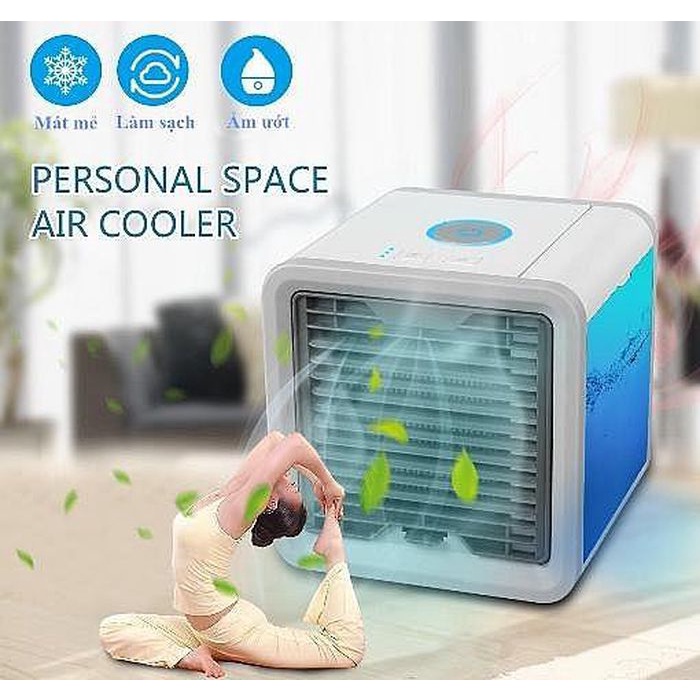 Quạt Đá Điều Hòa Hơi Nước Mini Để Bàn, Quạt Điều Hòa Mini Có Khay Chứa Đá, Máy điều hòa mini làm mát không khí Quạt điều hòa mini hơi nước✔Máy Lạnh mini