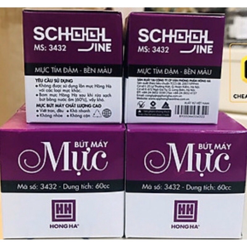 Mực Hồng Hà Màu Tím mã 3432