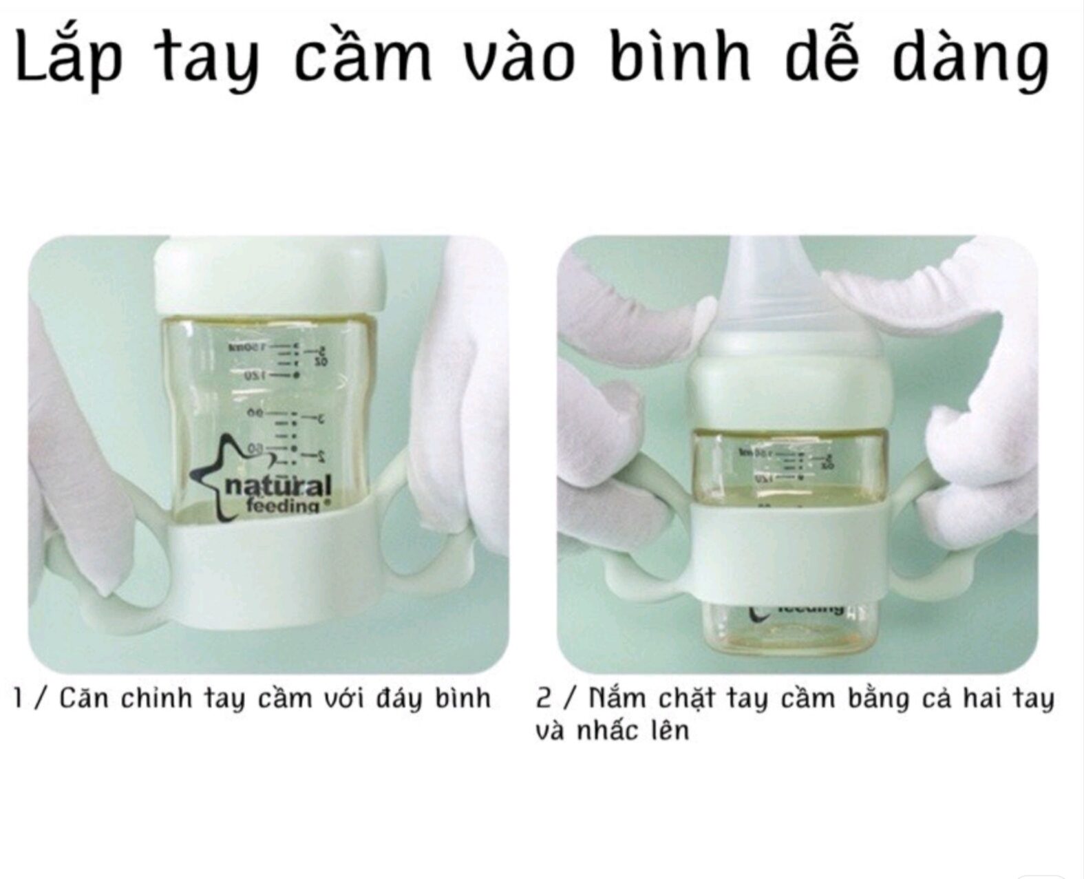 TAY CẦM BÌNH SỮA SILICON ( TAY CẦM SỬ DỤNG NHIỀU LOẠI BÌNH )