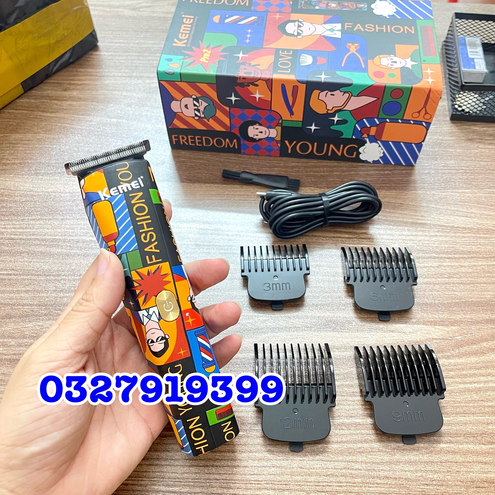 Tông đơ cạo viền cao cấp kemei 5017h