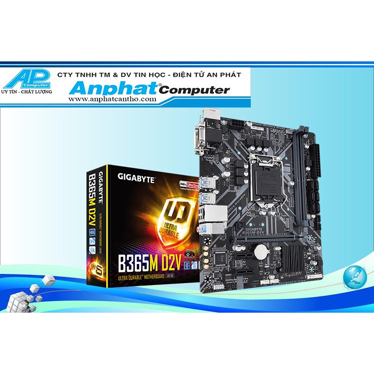 Bo mạch chủ main gigabyte b365m d2v - hàng công ty - bảo hành 36 tháng