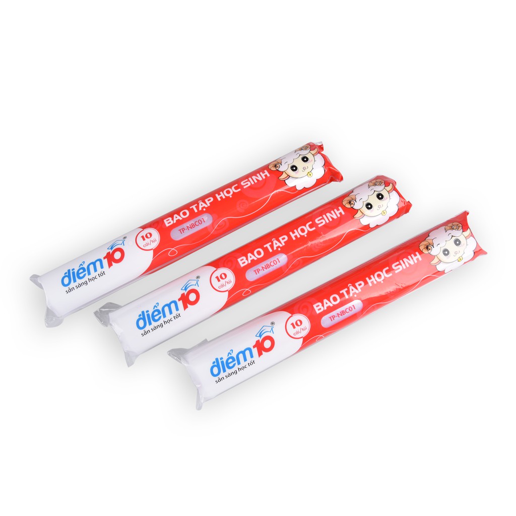 [HCM]Bìa bao tập tp-nbc01 - điểm 10 (túi 10 cái) đa dạng mẫu mã chất lượng sản phẩm đảm bảo và cam kết hàng đúng như mô tả