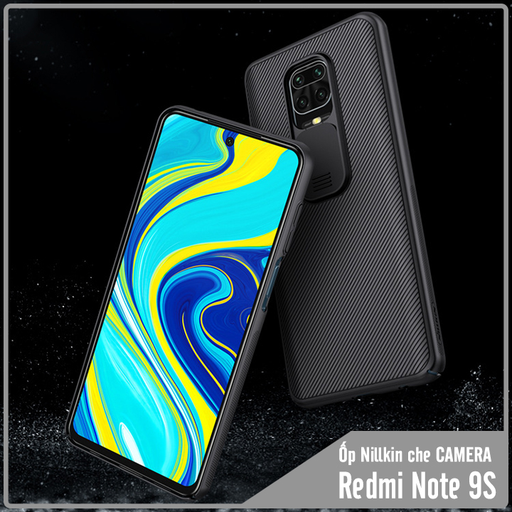Ốp lưng cho Xiaomi Redmi Note 9S - Note 9 Pro NIllkin CamShield che camera