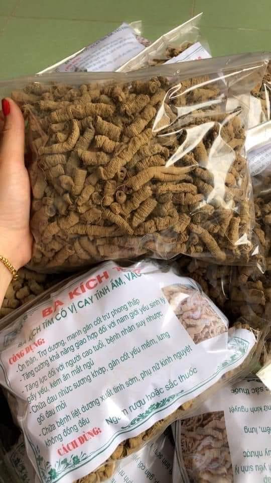 [HCM]Ba kích tím quảng ninh - khô đã tách lỏi( gói 100g)