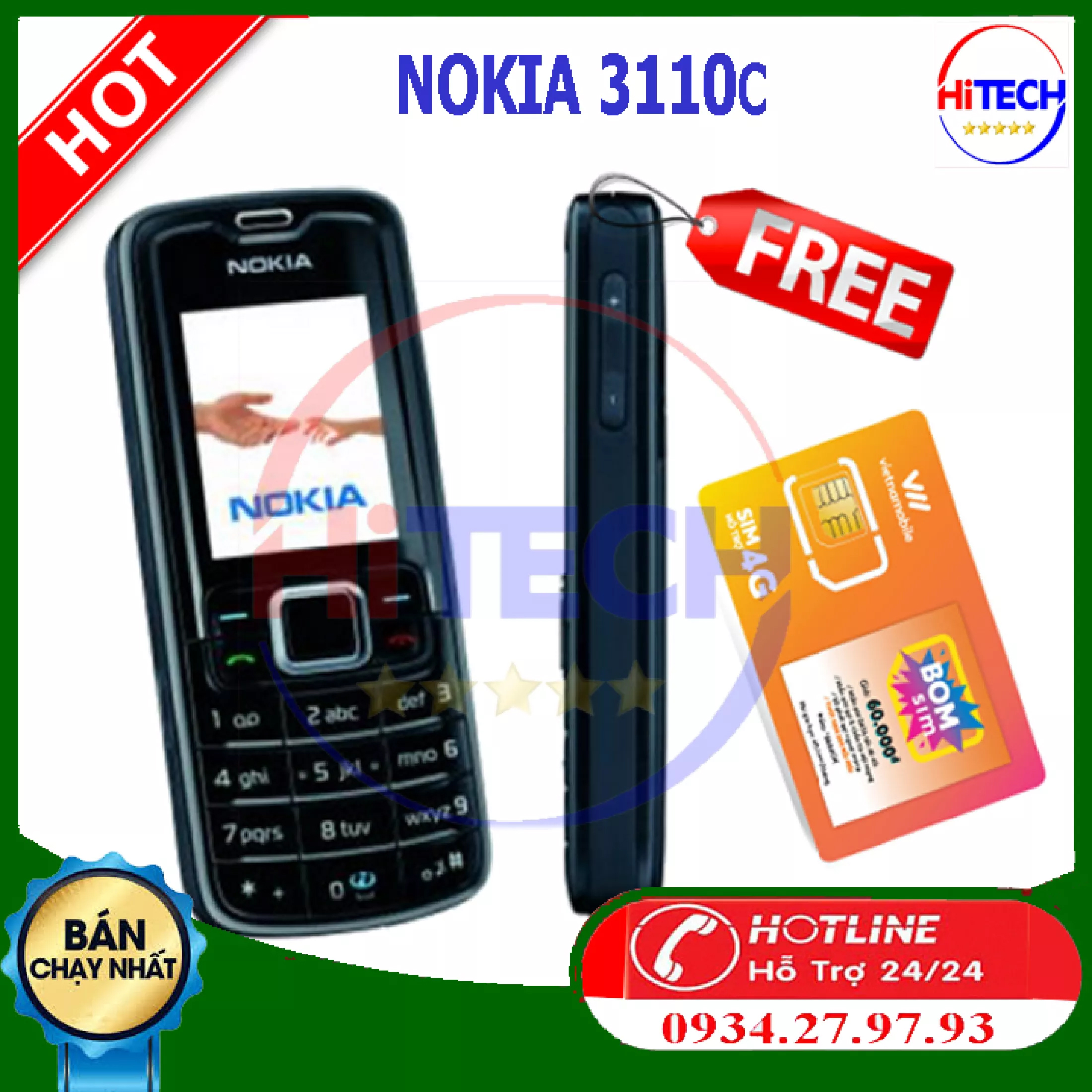 [SALE SALE] Điện Thoại Cổ NOKIA 3110c Đầy Đủ Phụ Kiện