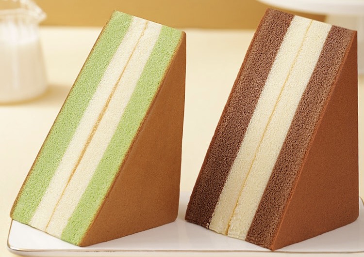 Taiwan triangle flannelette with green tea chocolate taste