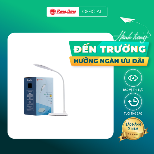 Đèn bàn bảo vệ thị lực LED Cảm ứng Chính hãng Rạng Đông Tiết kiệm điện Dải ánh sáng phù hợp bảo vệ mắt Thiết kế sang trọng RD-RL-21.LED