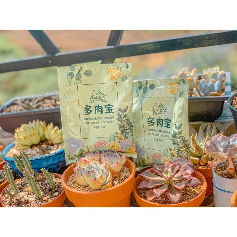 Gói 150gr Phân Tan Chậm Cho Sen Đá Giúp Sen Đá Béo Ú, Mập Mạp, Lên Màu Đẹp