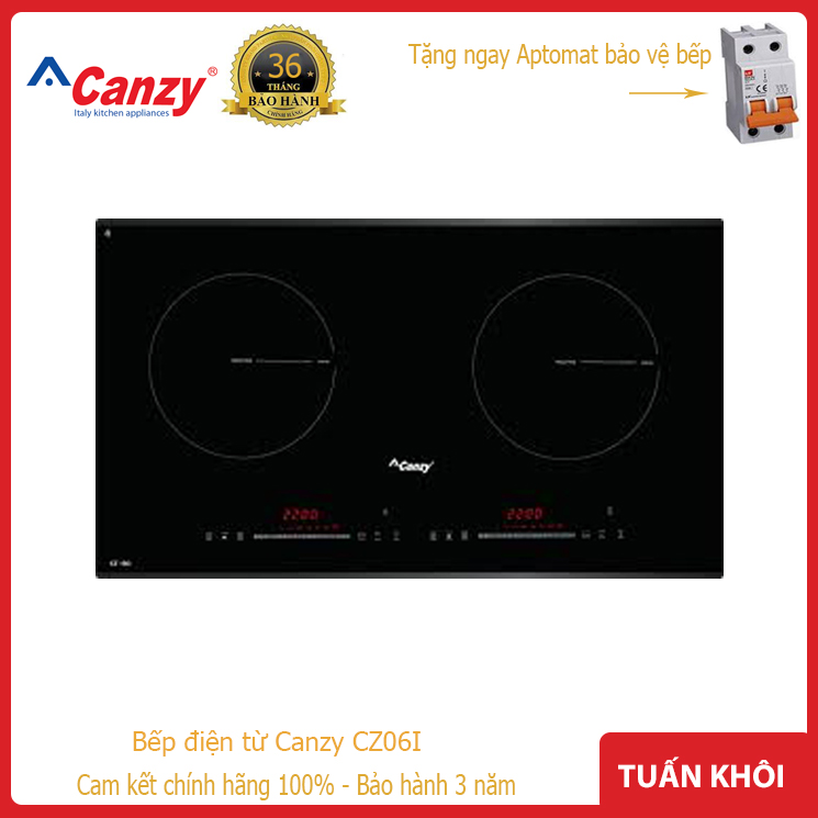 Bếp điện từ đôi canzy CZ06i - Bếp 2 từ