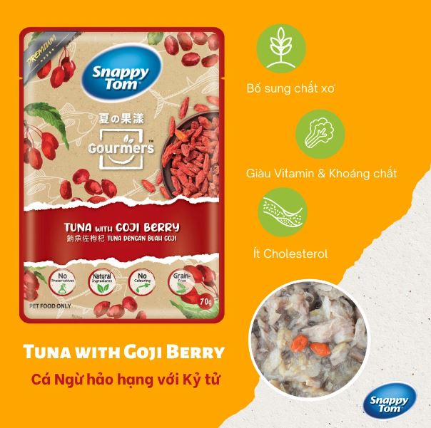 { THÙNG 24 GÓI} Pate Snappy Tom Premium Fruit 70g