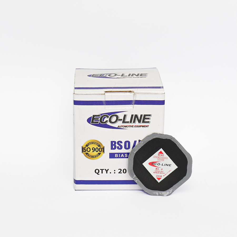 Hộp 20 miếng vá lốp Bias (55x55mm) - Ecoline BS0 tiêu chuẩn Mỹ