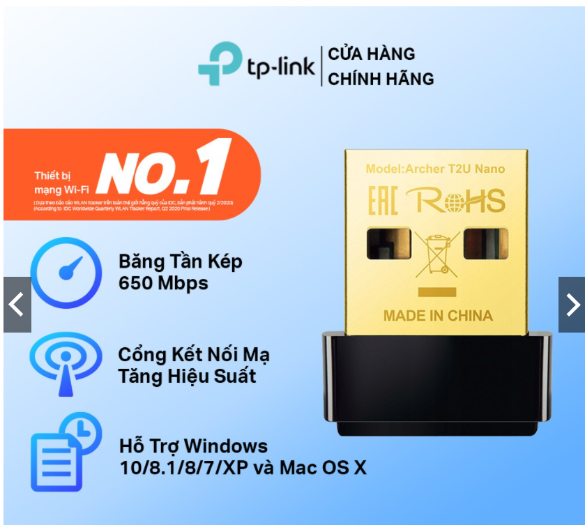 Thiết bị thu tín hiệu Wifi TP-Link 725N