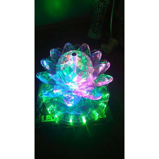 [HCM]Đèn Led Bông Sen Quay 7 Màu  ShopAnhThu