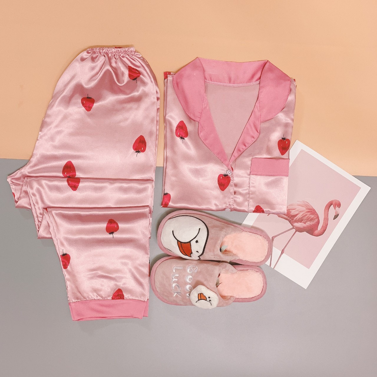 SET BỘ DÀI MẶC NHÀ CHẤT LỤA SATIN CỰC MÁT HÀNG CAO CẤP