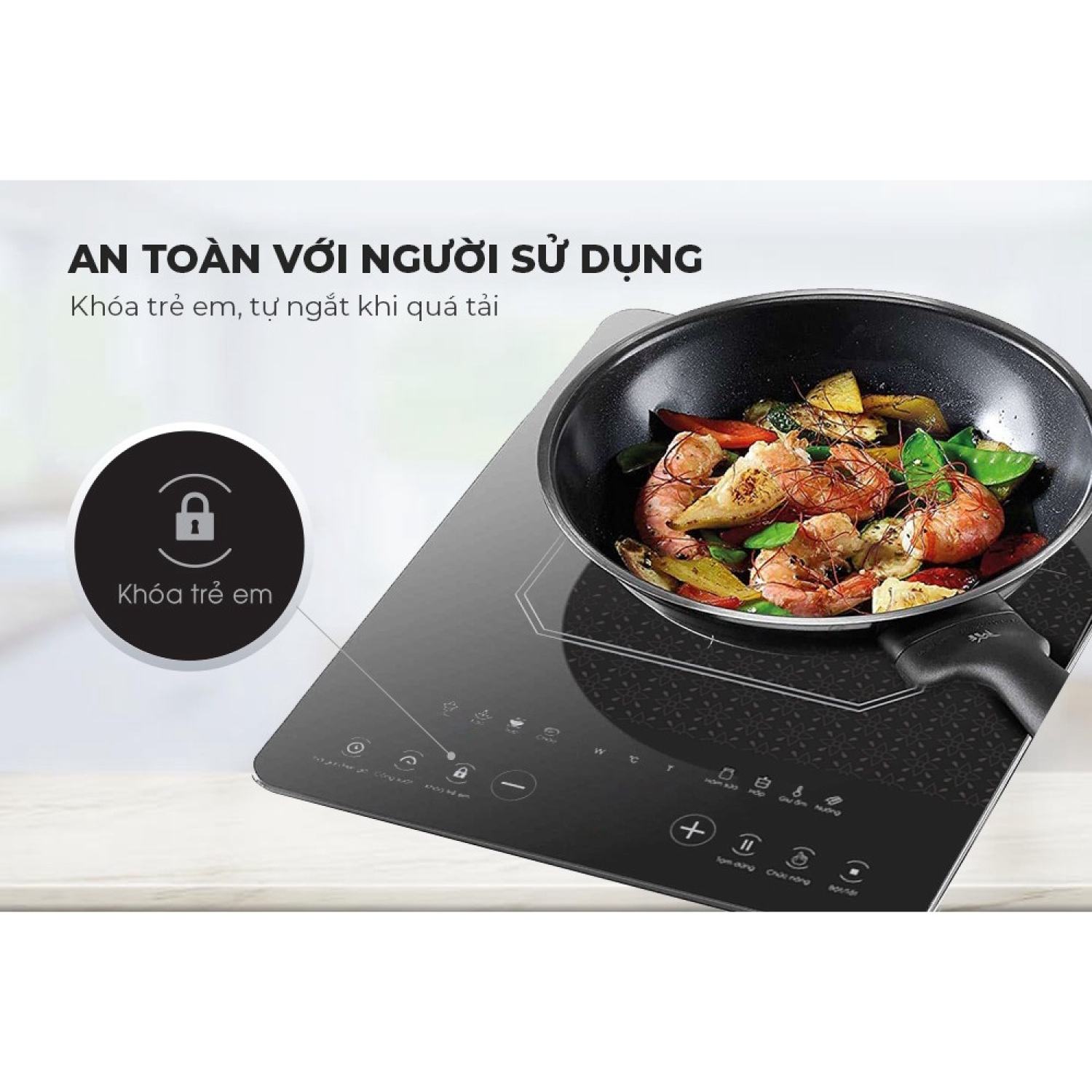 Bếp từ cảm ứng Sunhouse SHD6802 (Tặng Nồi)