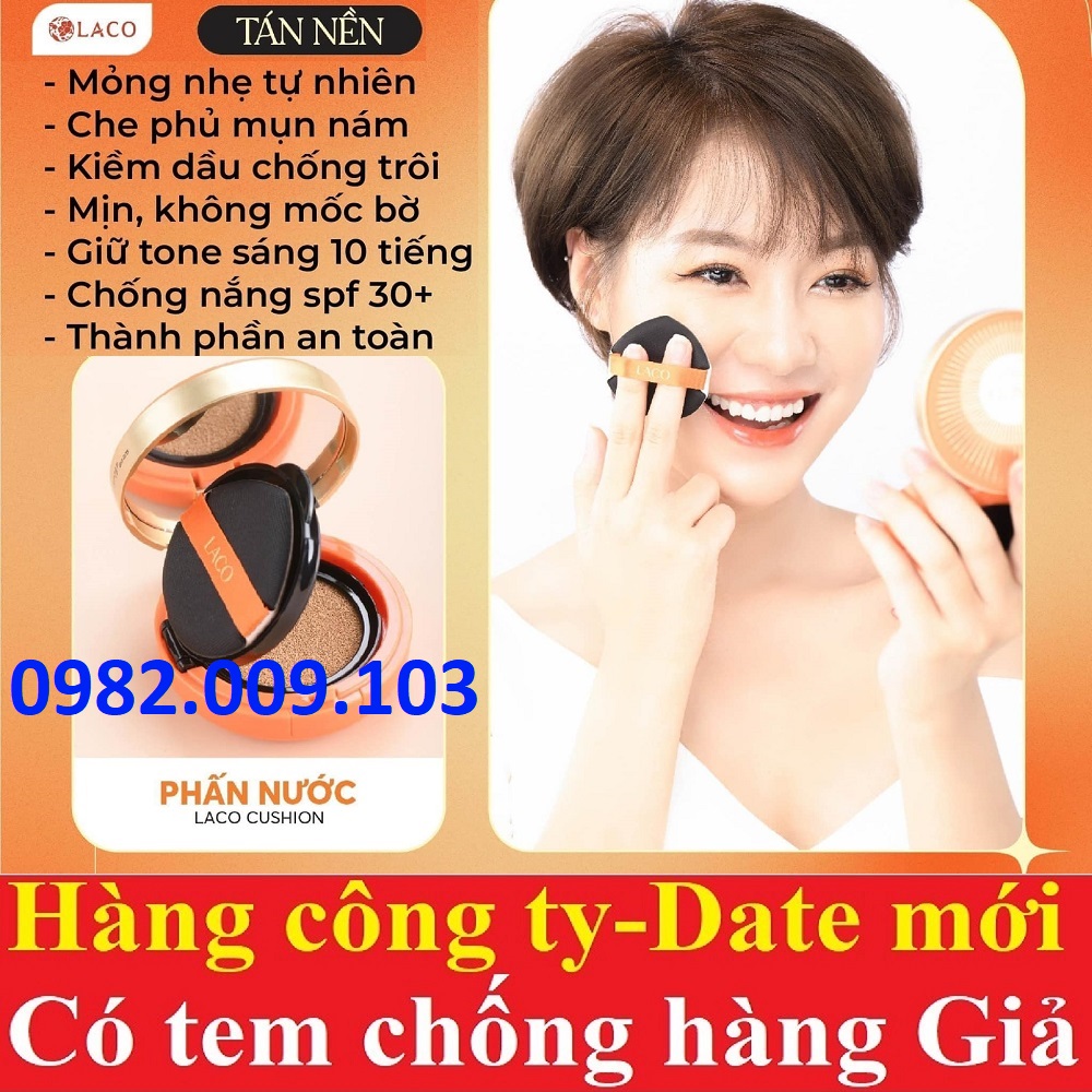 Phấn nước Laco Cushion - Chống nắng, che khuyết điểm, mỏng nhẹ