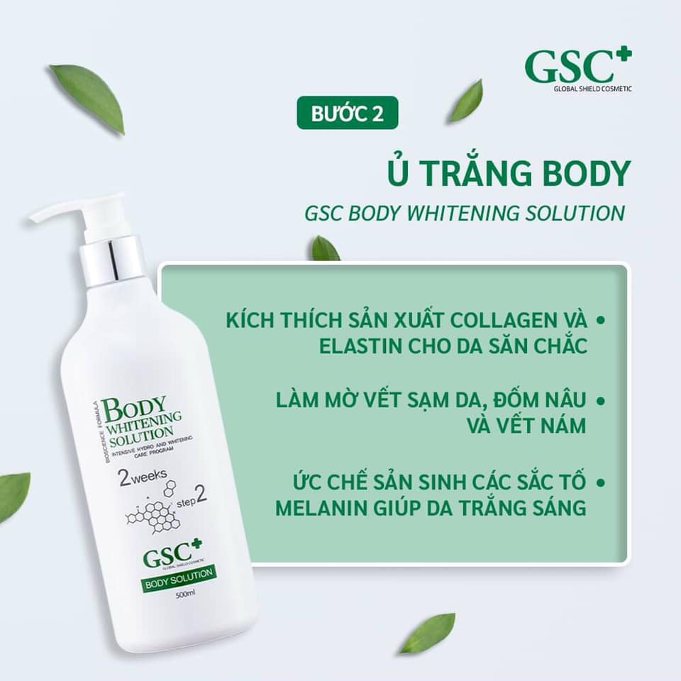 Kem Ủ Trắng Toàn Thân GSC Body Whitening Solution