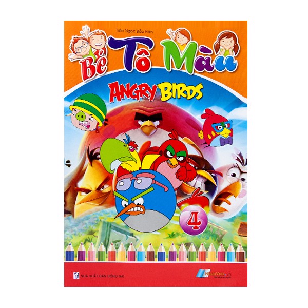 Sách - bé tô màu angry birds - 8935072923501
