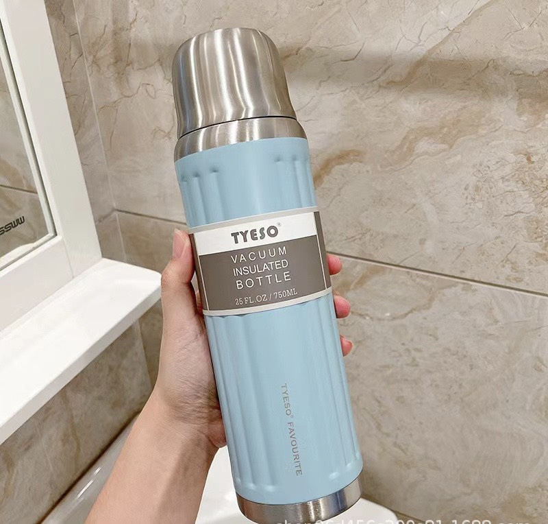 BÌNH GIỮ NHIỆT TYESO NẮP INOX 750ML