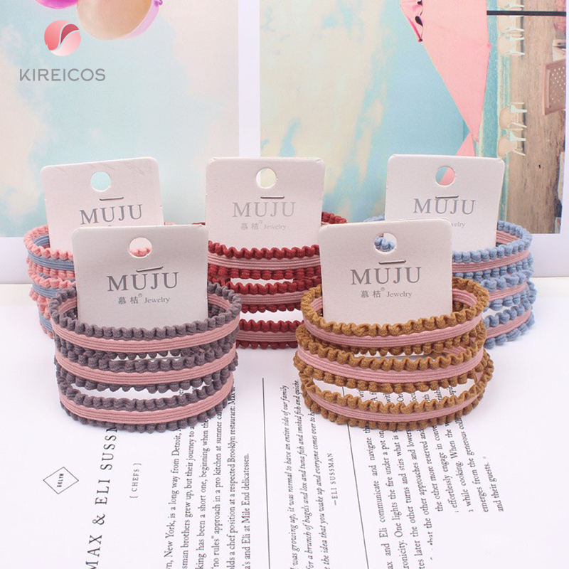 [HCM]Set 3 Sợi Dây Cột Nhún Bèo Cho Bé B177 - kireicos
