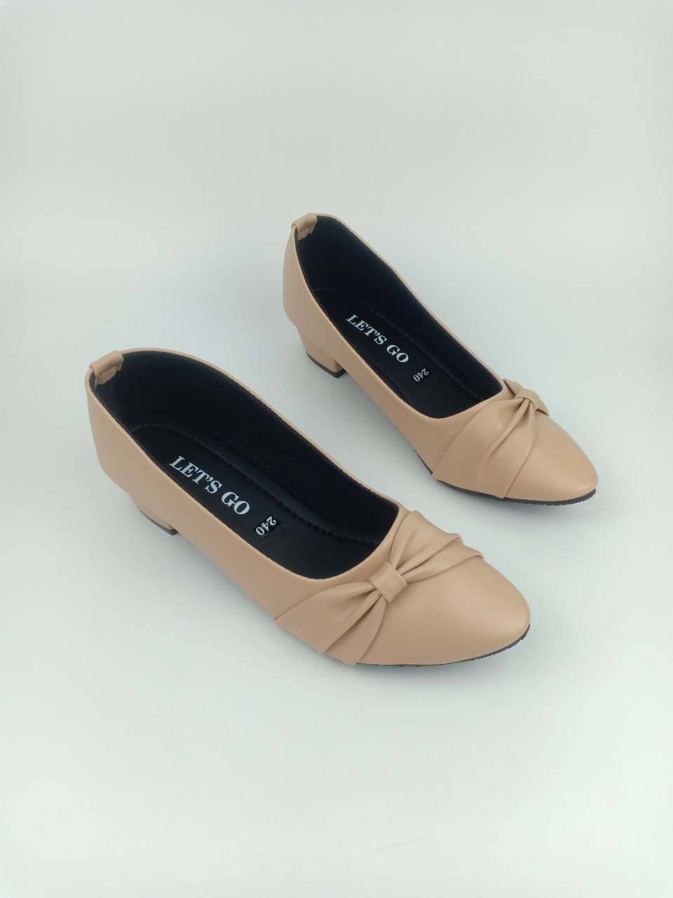 GIÀY BÚP BÊ 3CM NƠ HÔNG TO MÃ 292