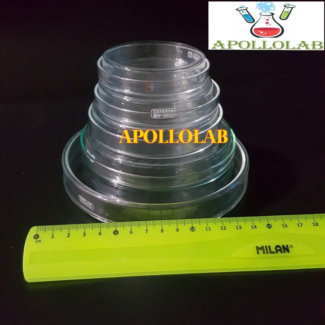[HCM]1 CẶP ĐĨA PETRI THỦY TINH SIZE 90X15MM- ĐỨC