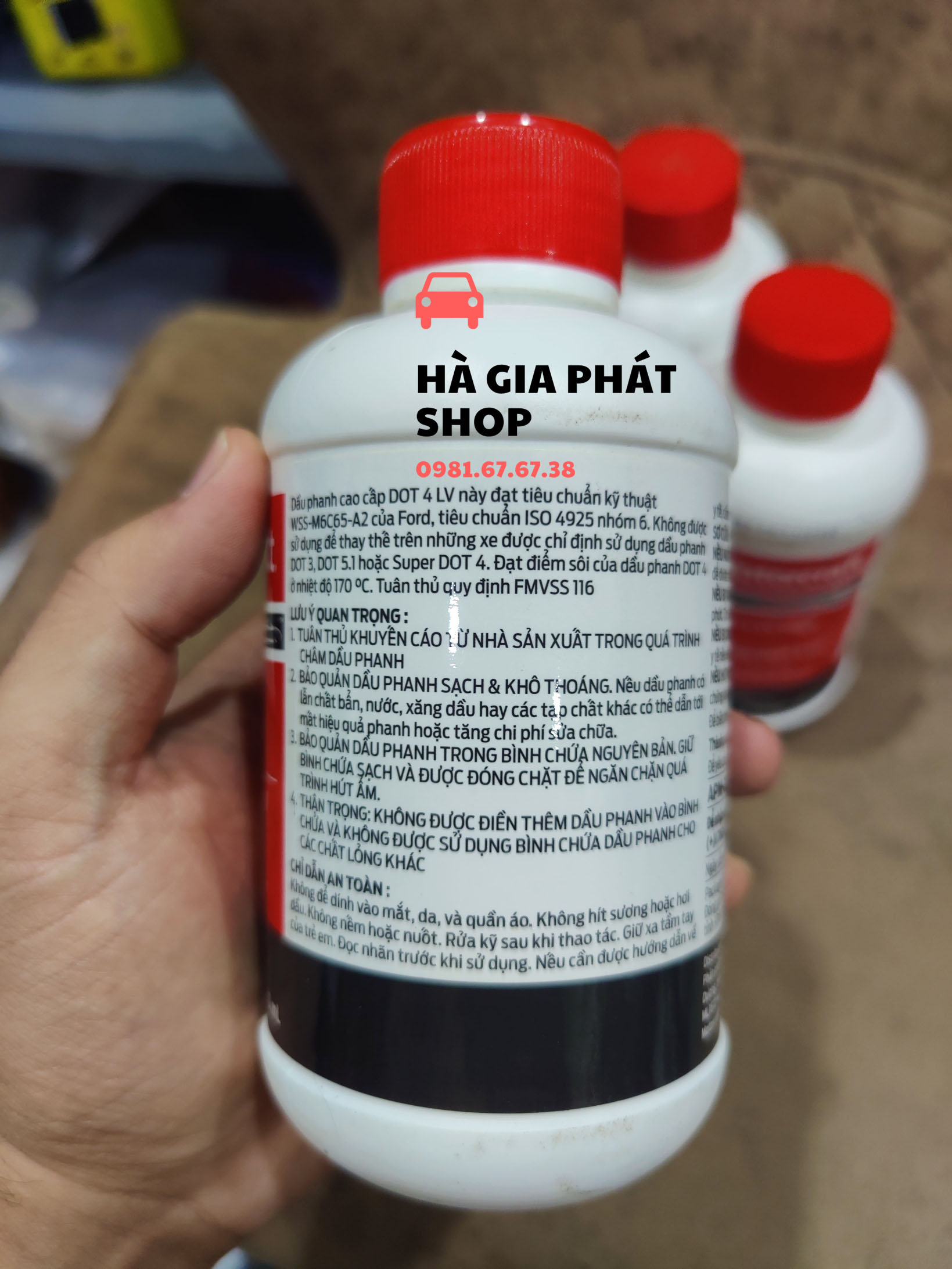 [Chính hãng] Dầu thắng DOT 4 FORD - Brake Fluid DOT 4 High Performance