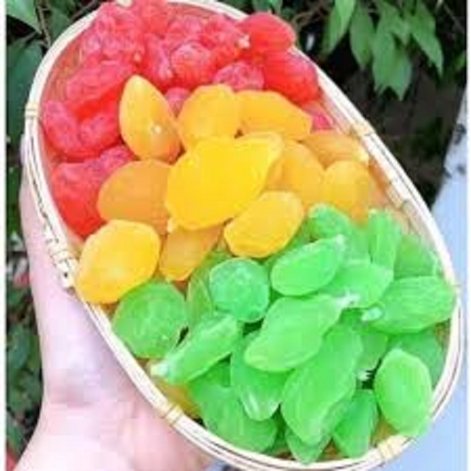 mứt đào giòn mix vị