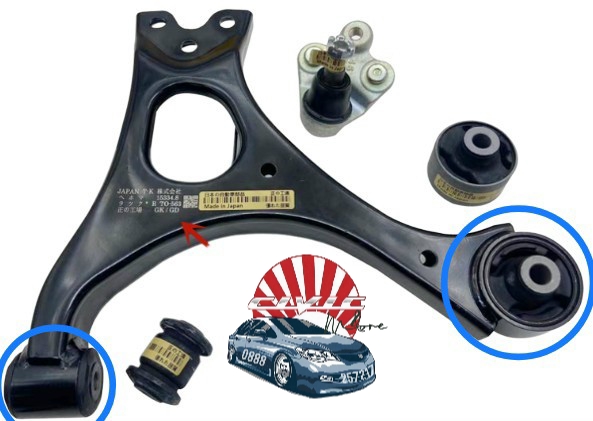 Cao su to, cao su nhỏ càng a japan cho honda civic gen 8 , honda civic 2006 – 2011
