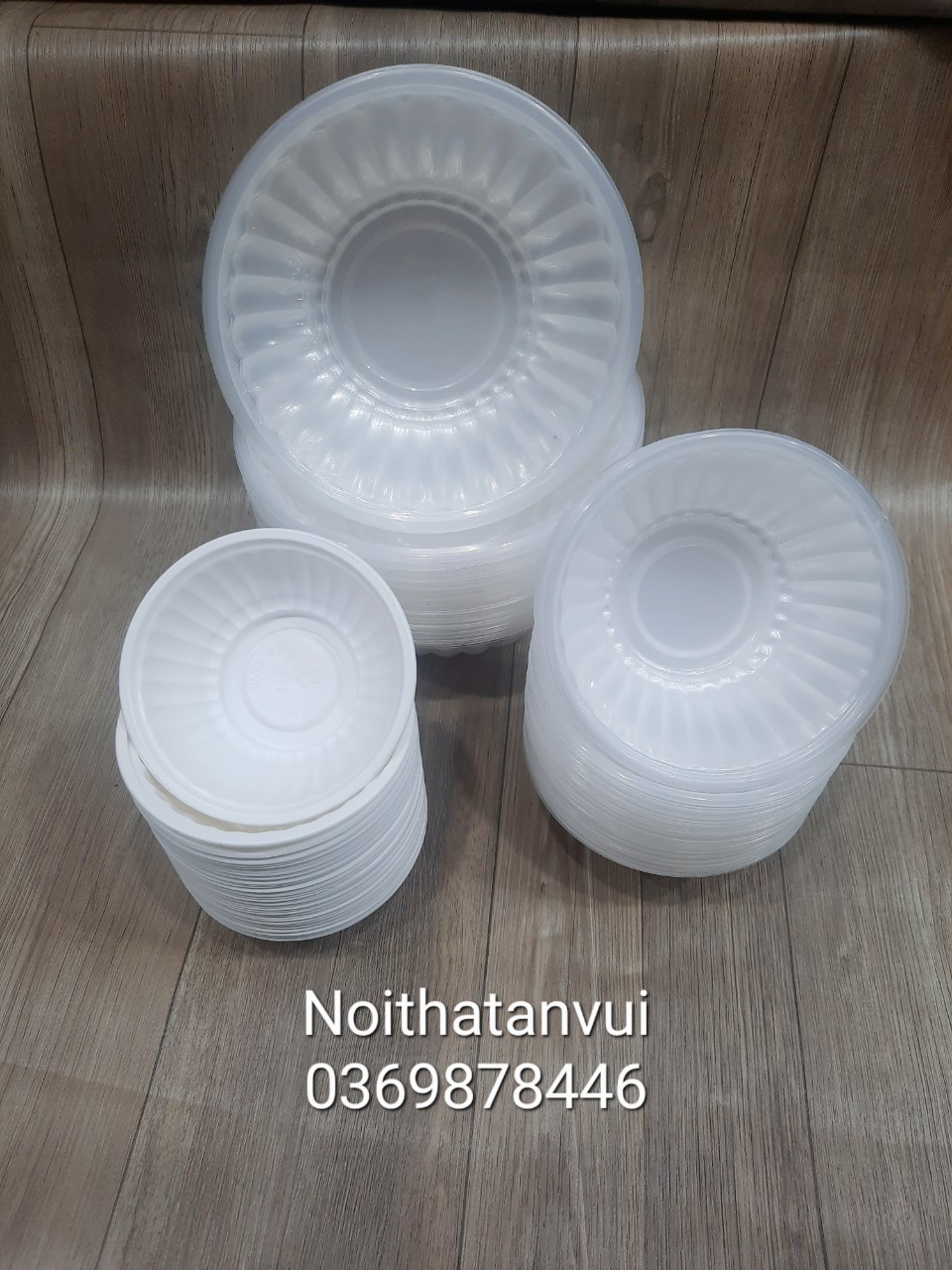 Tô chén nhựa xài 1 lân sét 10 cái