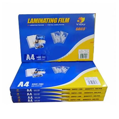 Giấy ép plastic A4 / Nhựa ép plastic A4 150mic ( hộp 100 tờ )