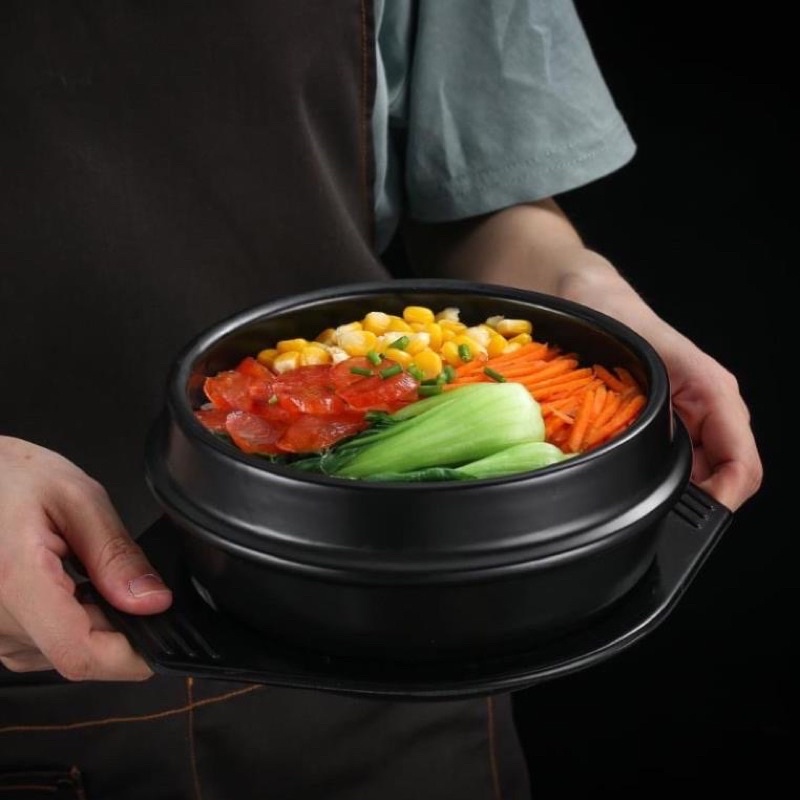 Nồi Thố Đất Cơm Trộn Hàn Quốc Kèm Đế